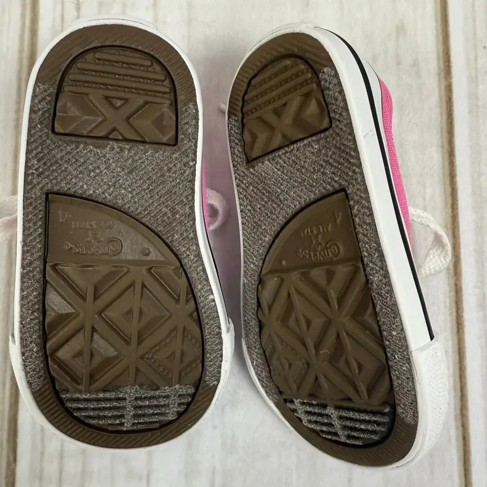 Converse All Star Pink Canvas Low Top‎ Sneakers Toddler Kids Size 4